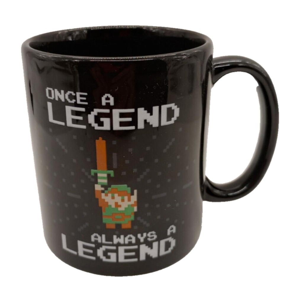 Nintendo Legend of Zelda Mug 8-Bit Link Once a Legend Always a Legend GP85203MG